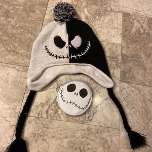 Jack Skellington Bundle. Beanie and Pouch